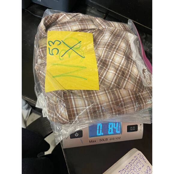 Wrangler Western Shirts Men's Brown & Cream Plaid Short Sleeve Button Up 3XL - Picture 11 of 11